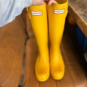 Hunter Kids Bright Yellow Boots